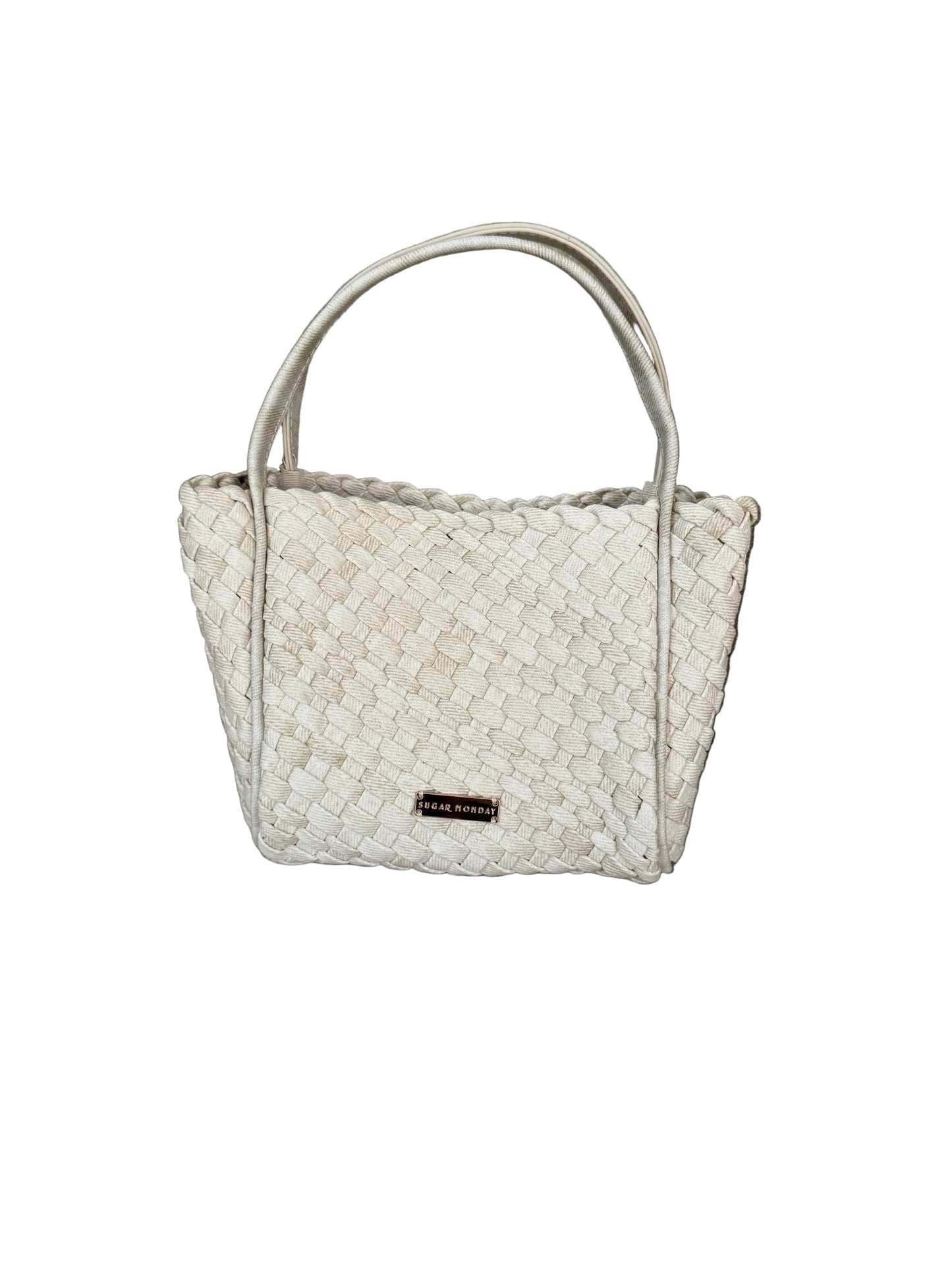 PAIGE HANDBAG - OAT DENIM
