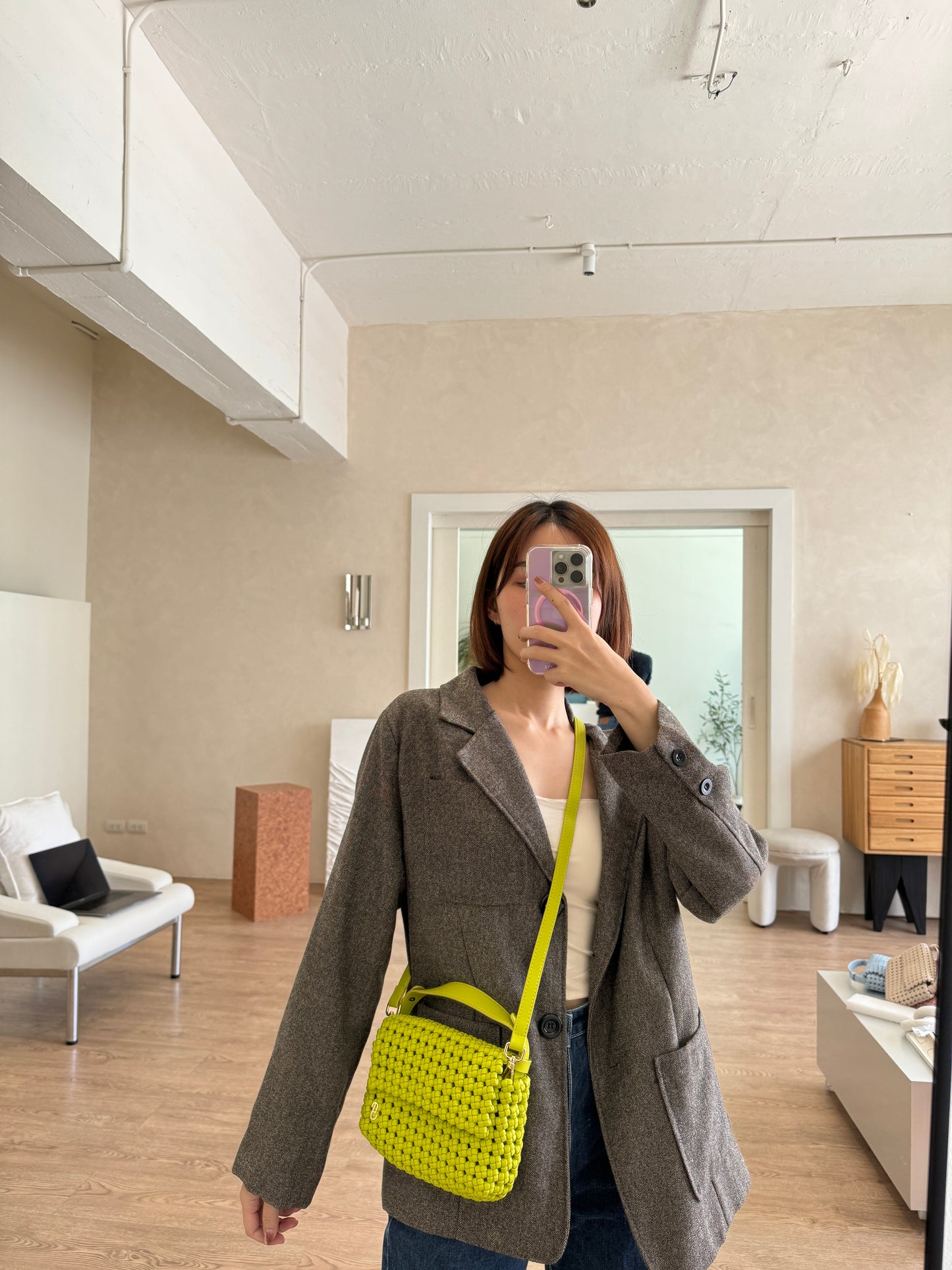 RUBY CROSSBODY BAG - LIME