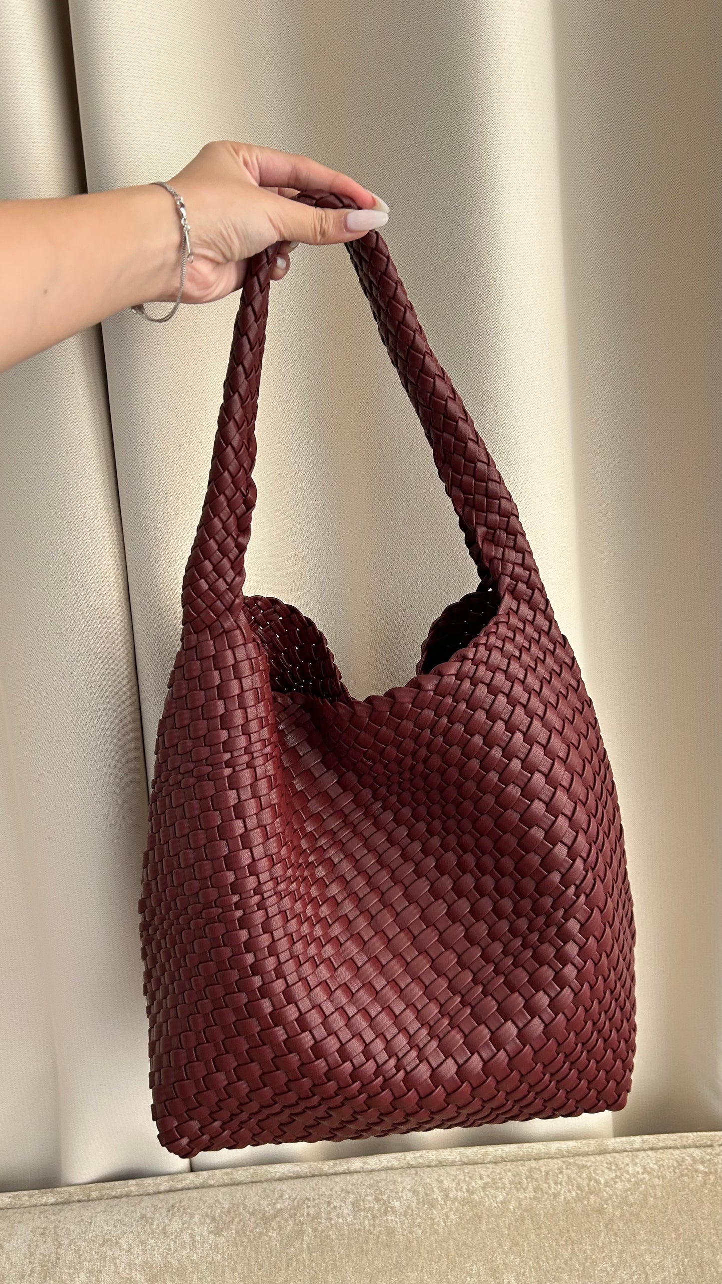 PIPER TOTE - BURGUNDY