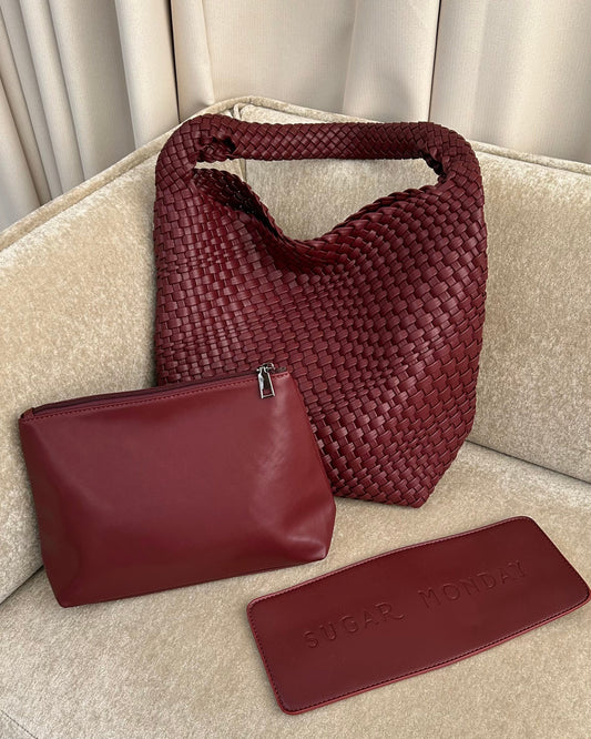 PIPER TOTE - BURGUNDY