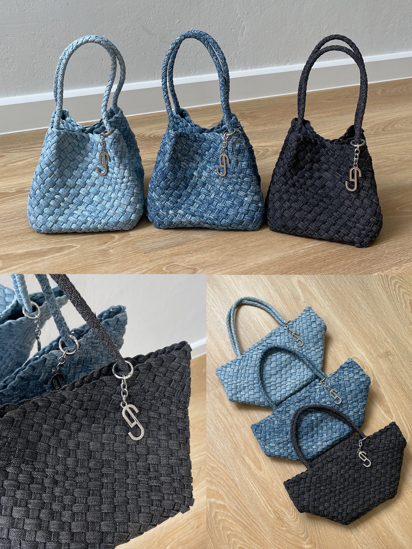 WONTON BAG - BLACK DENIM