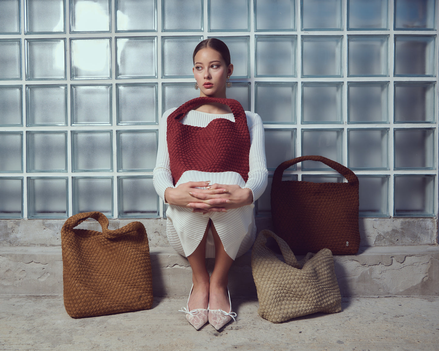 PIPER SUEDE TOTE BAG - TAN