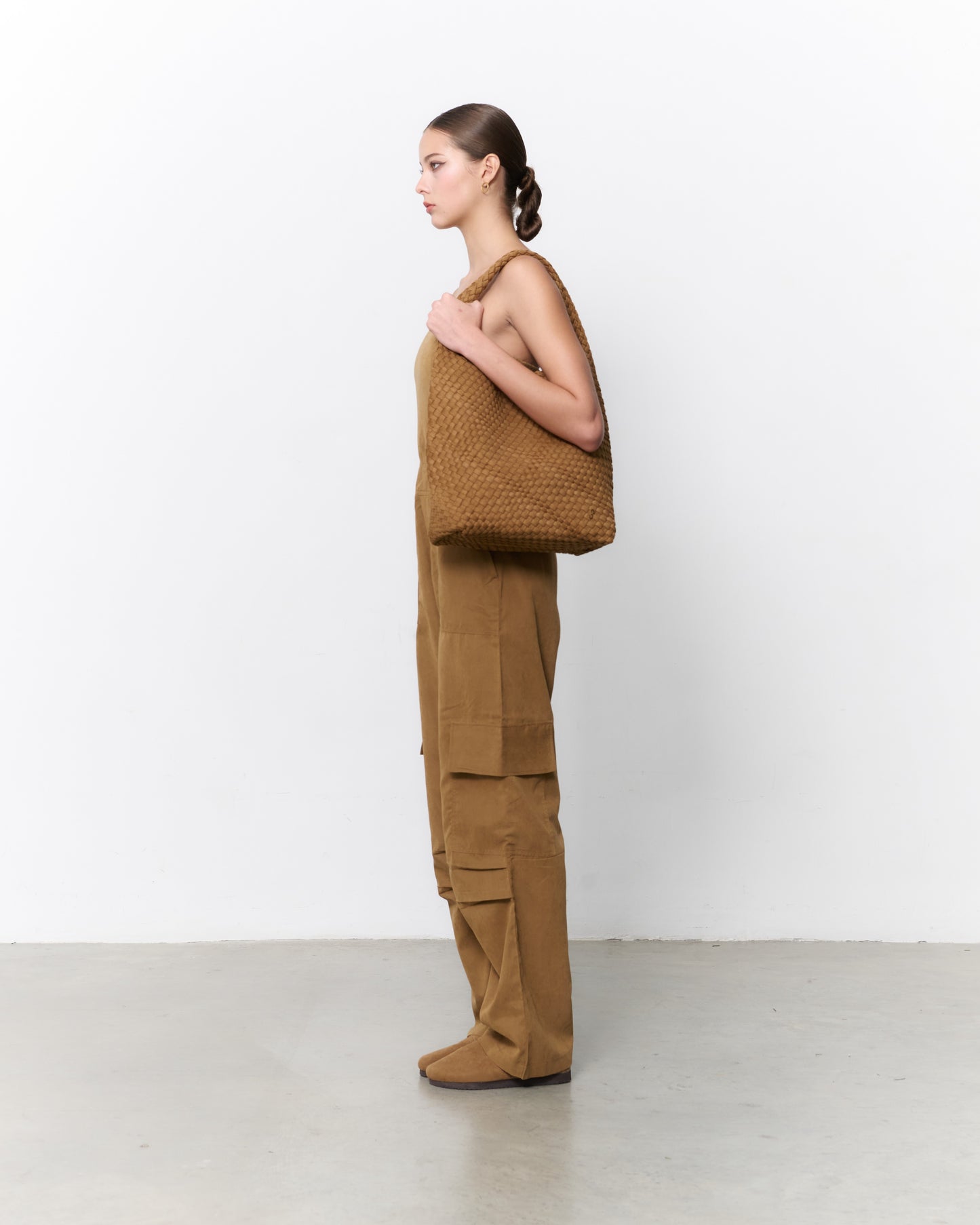 PIPER SUEDE TOTE BAG - TAN