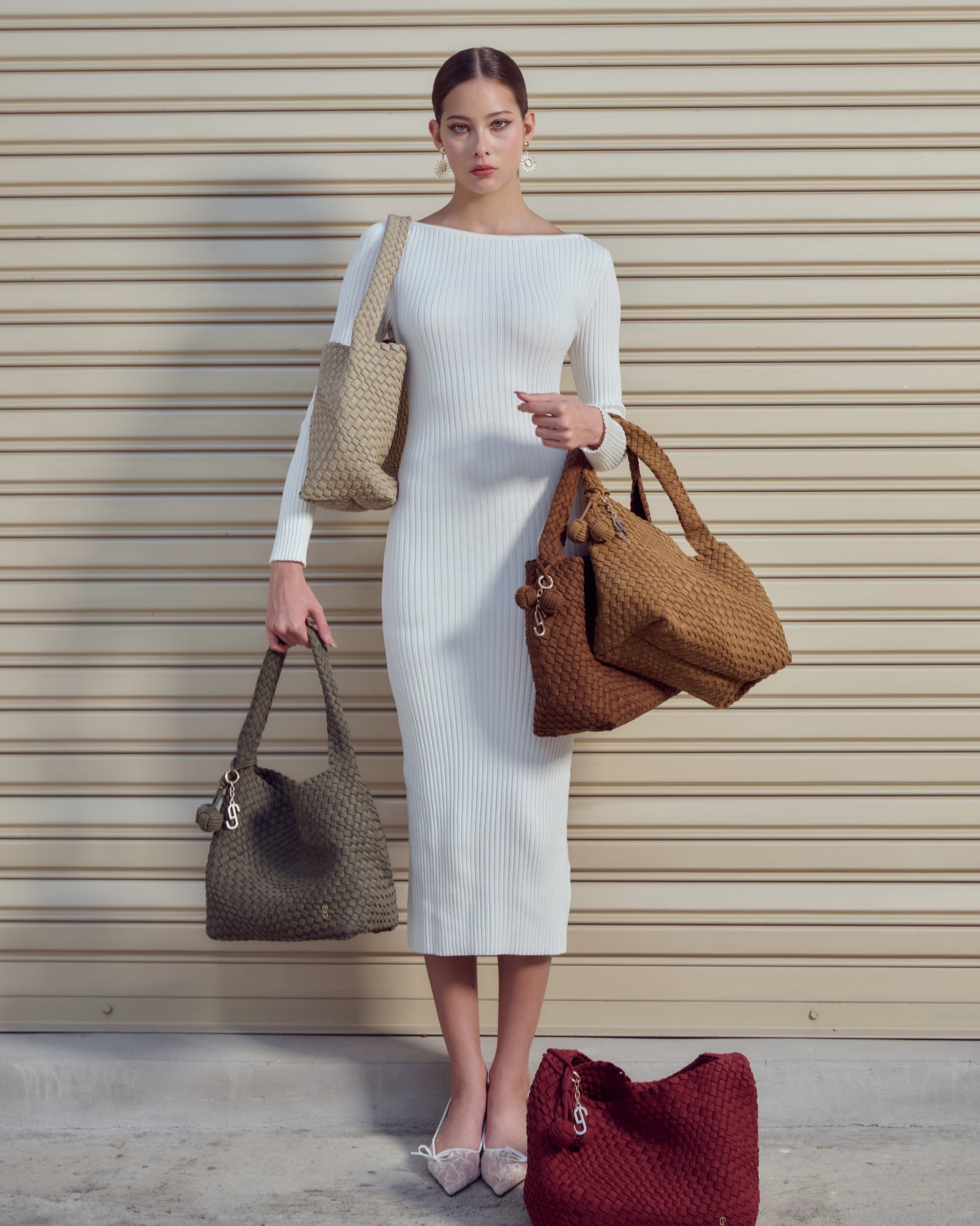POPPY SUEDE SHOULDER BAG - GREEN