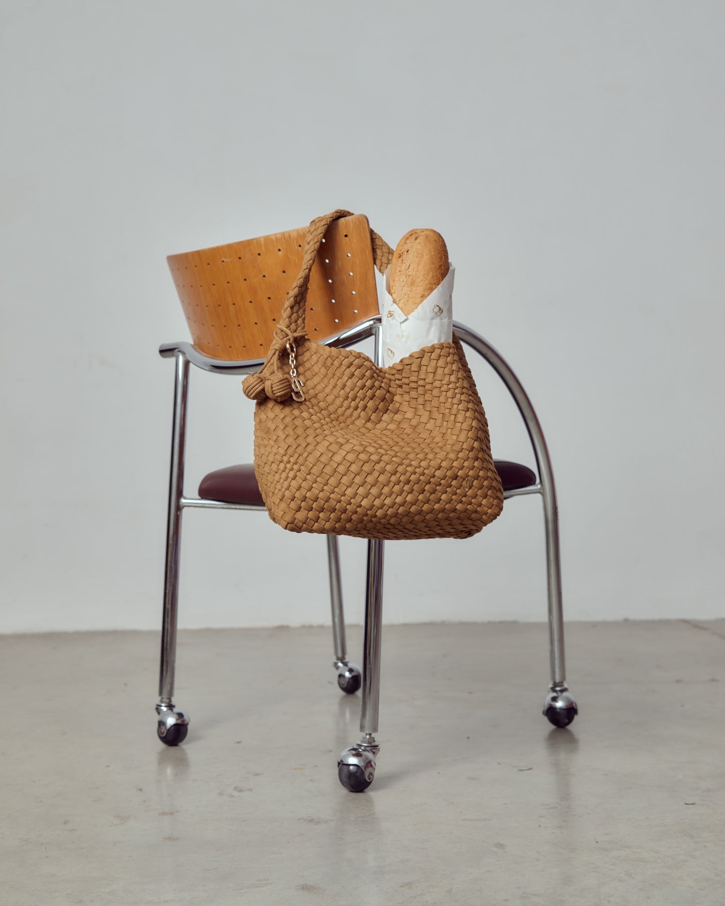 POPPY SUEDE SHOULDER BAG - TAN