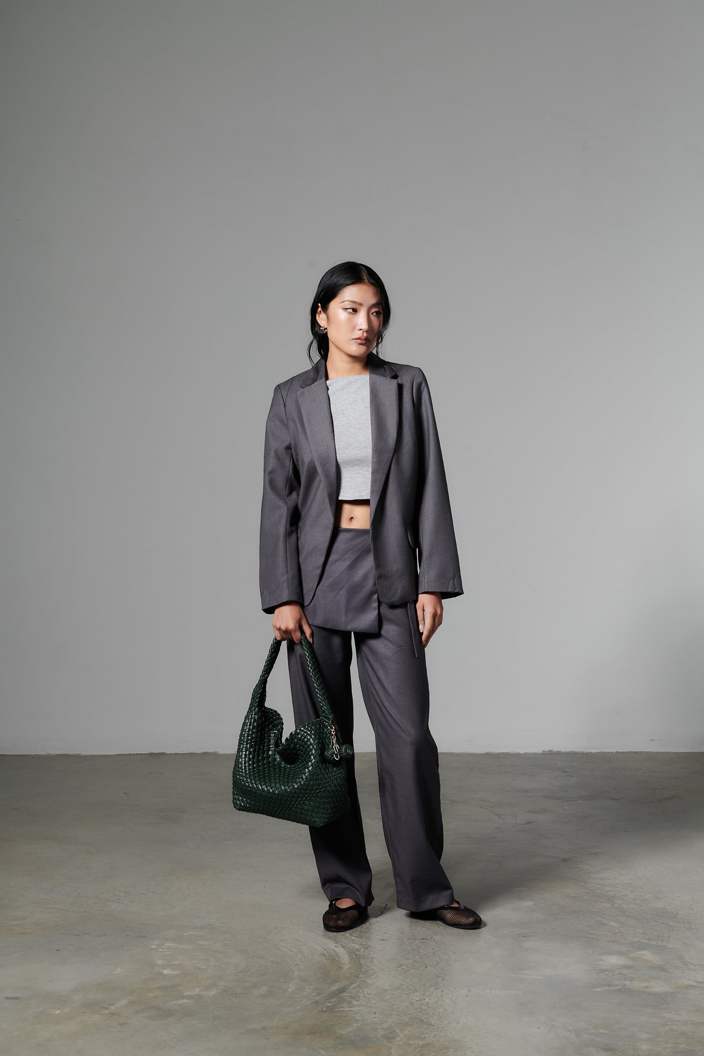 POPPY SHOULDER BAG - DARK GREEN