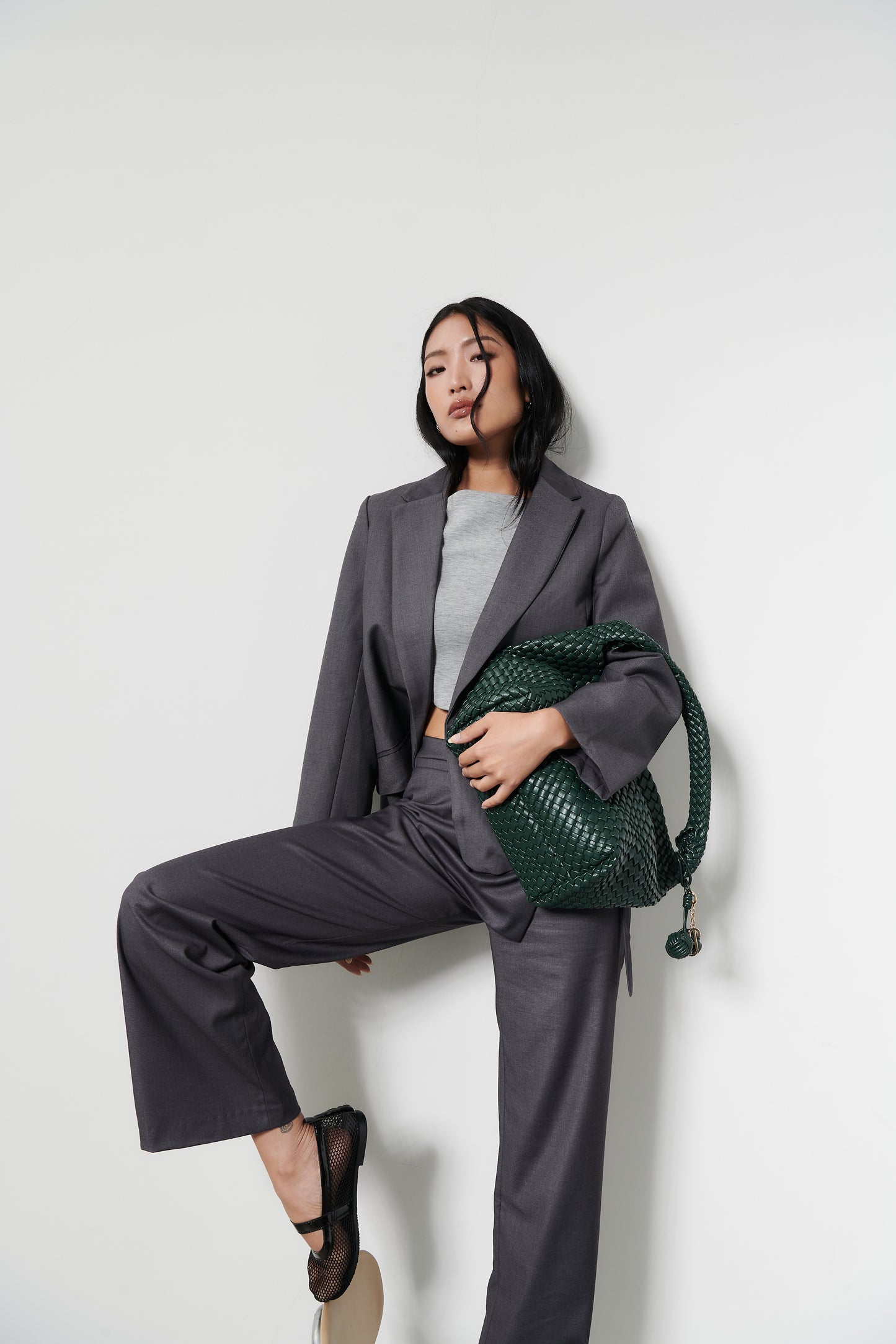 POPPY SHOULDER BAG - DARK GREEN