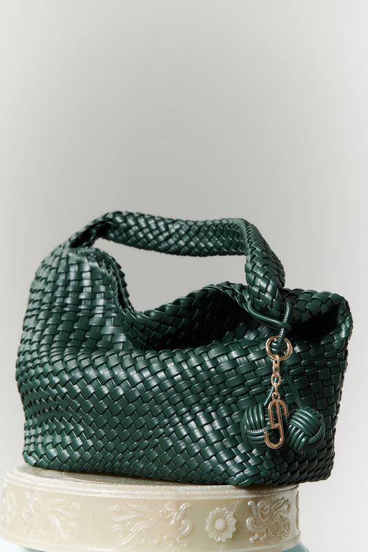 POPPY SHOULDER BAG - DARK GREEN