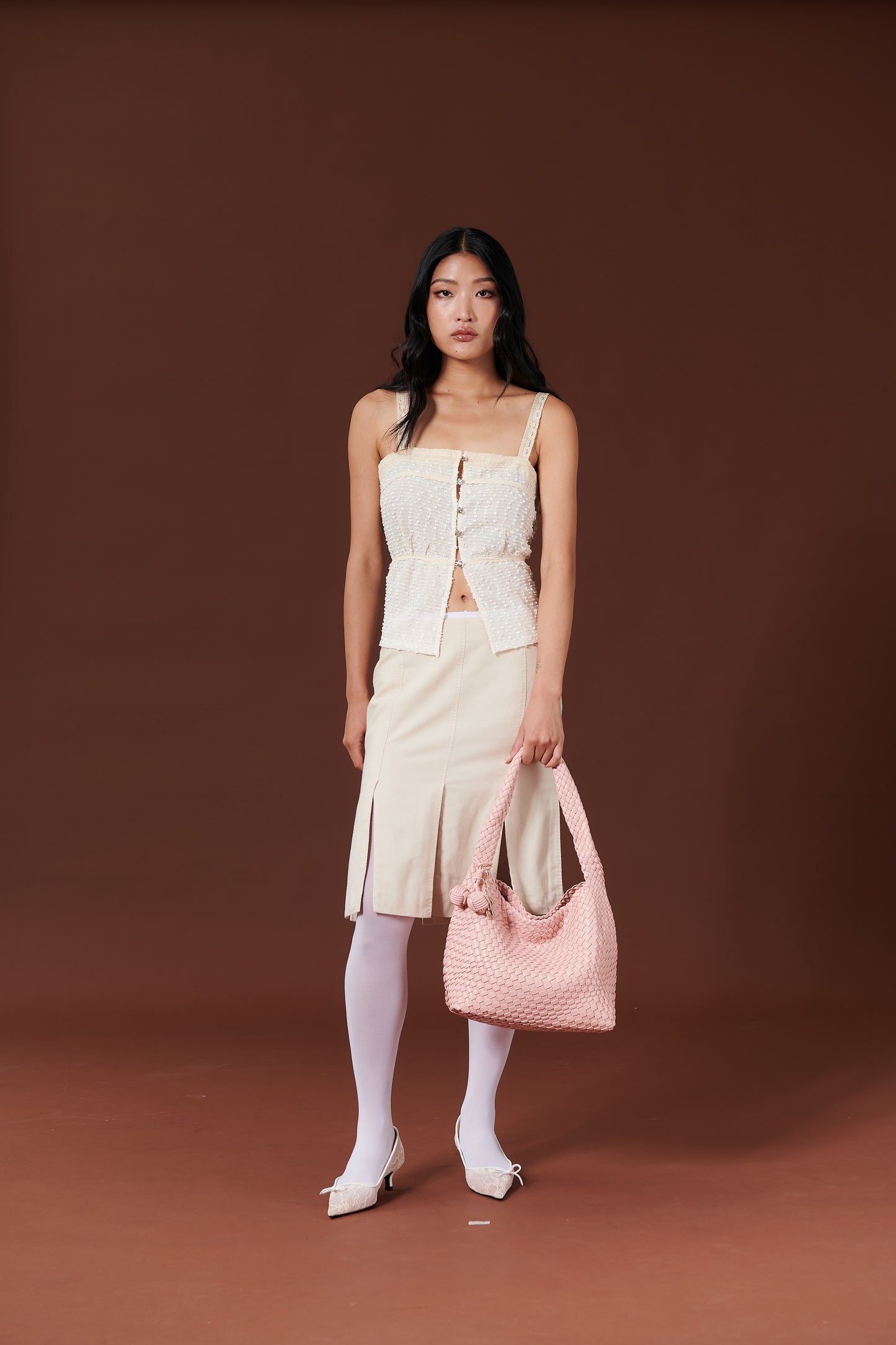 POPPY SHOULDER BAG - BABY PINK