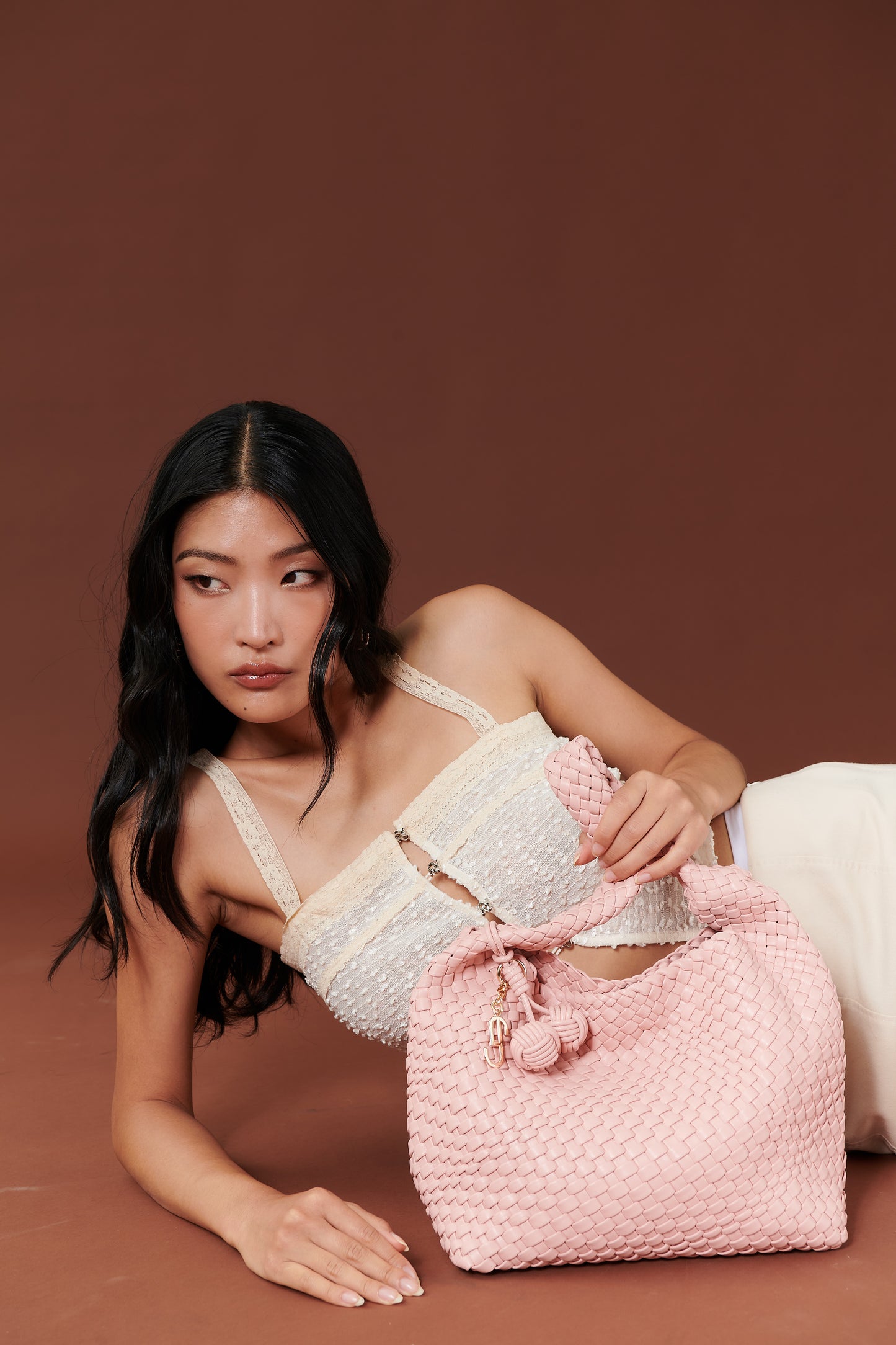 POPPY SHOULDER BAG - BABY PINK