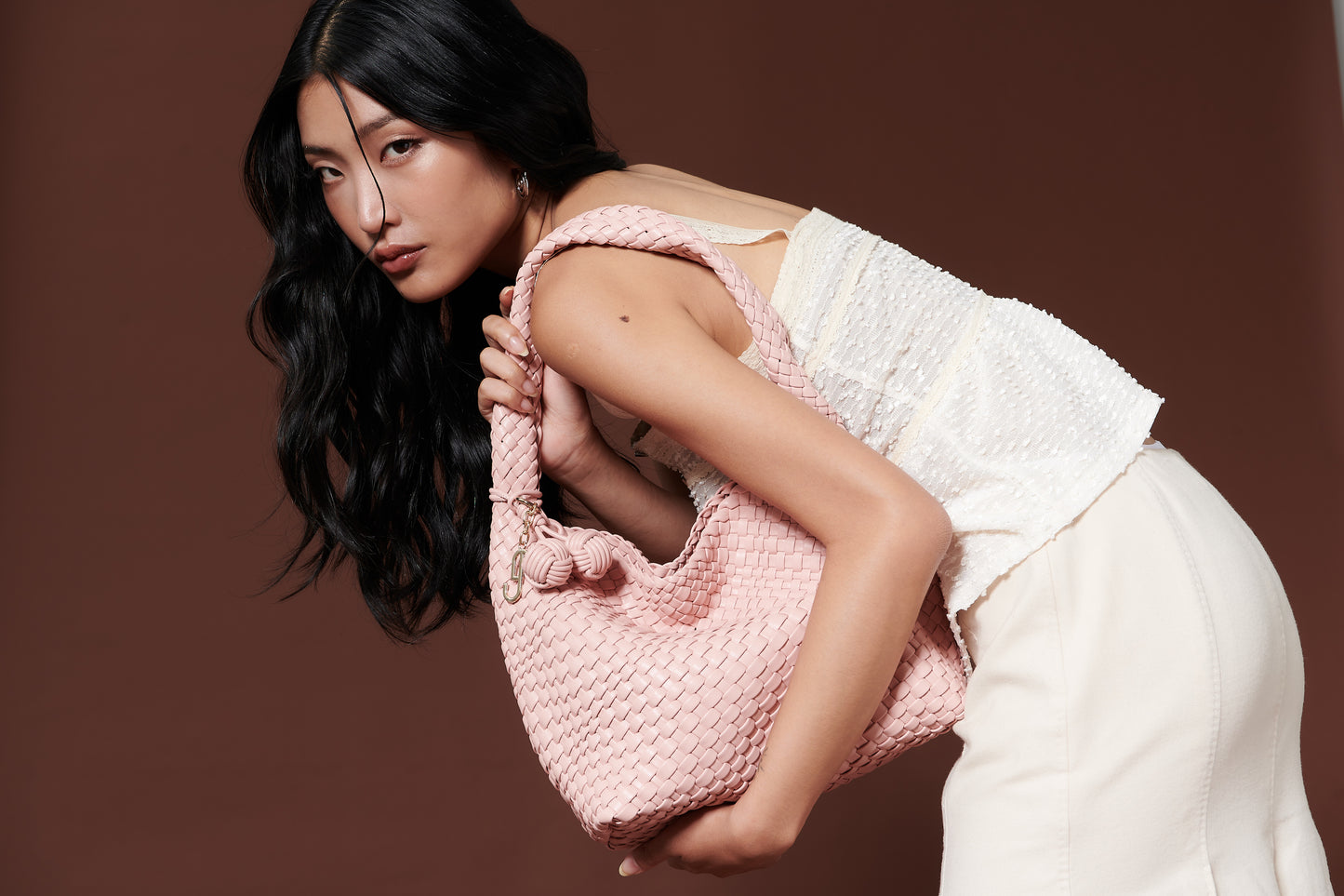 POPPY SHOULDER BAG - BABY PINK