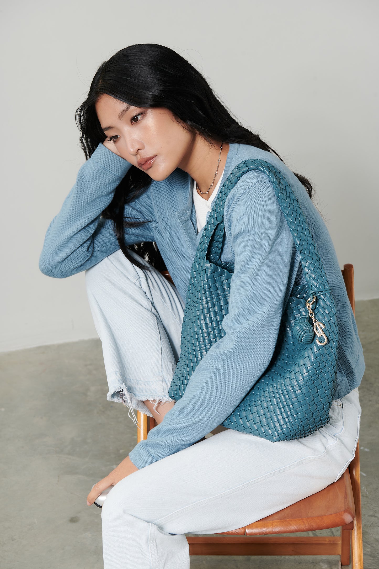 POPPY SHOULDER BAG - BLUE