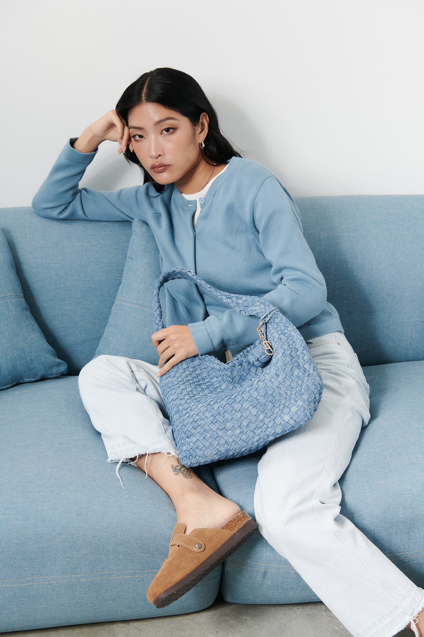 POPPY SHOULDER BAG - DENIM