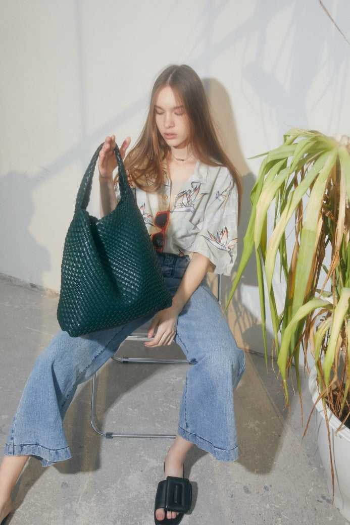 PIPER TOTE - DARK GREEN