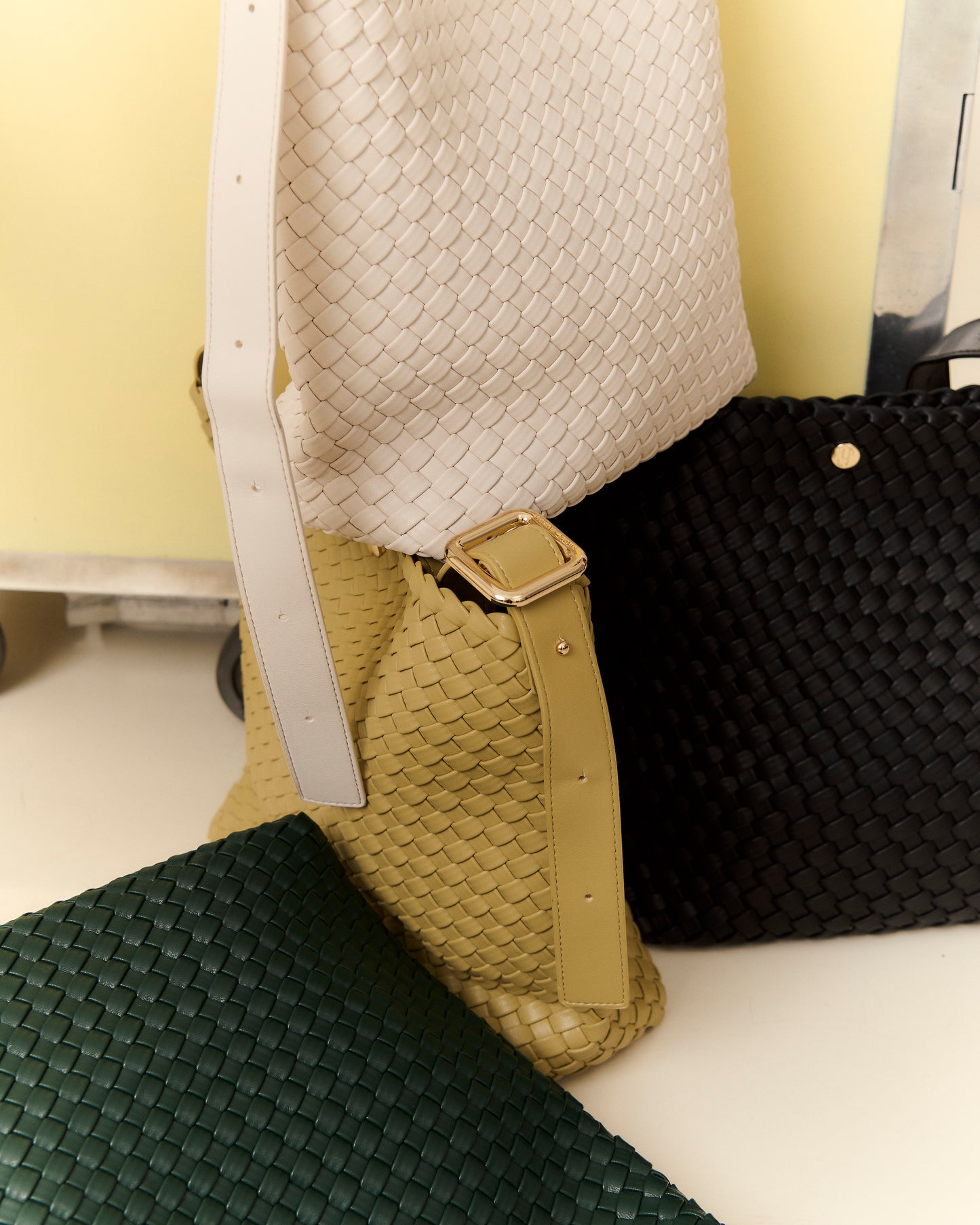 BROOKLYN BUCKLE TOTE - SAGE GREEN