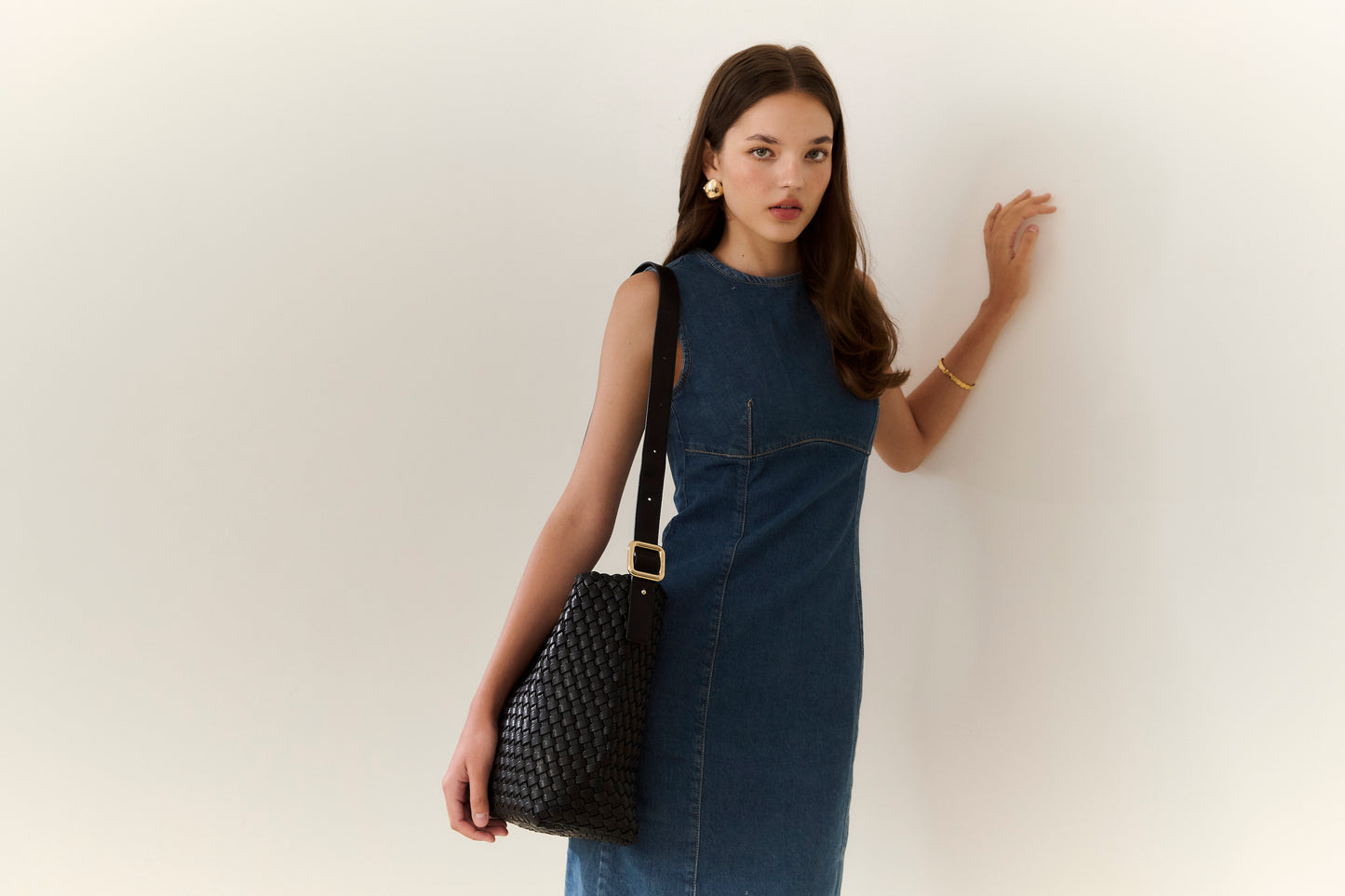 BROOKLYN BUCKLE TOTE - BLACK