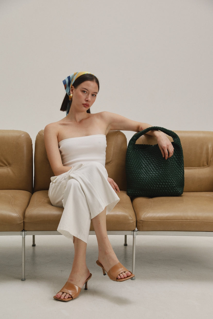 PIPER TOTE - DARK GREEN