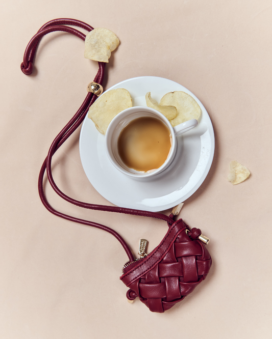 PLEAT WALLET - RED