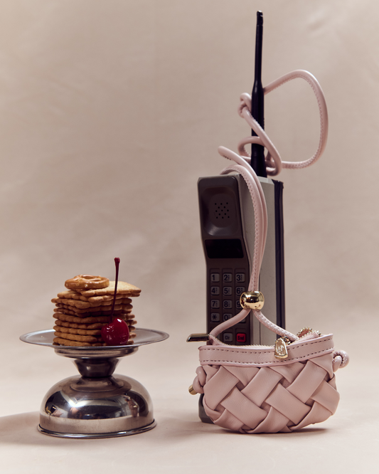 PLEAT WALLET - BABY PINK