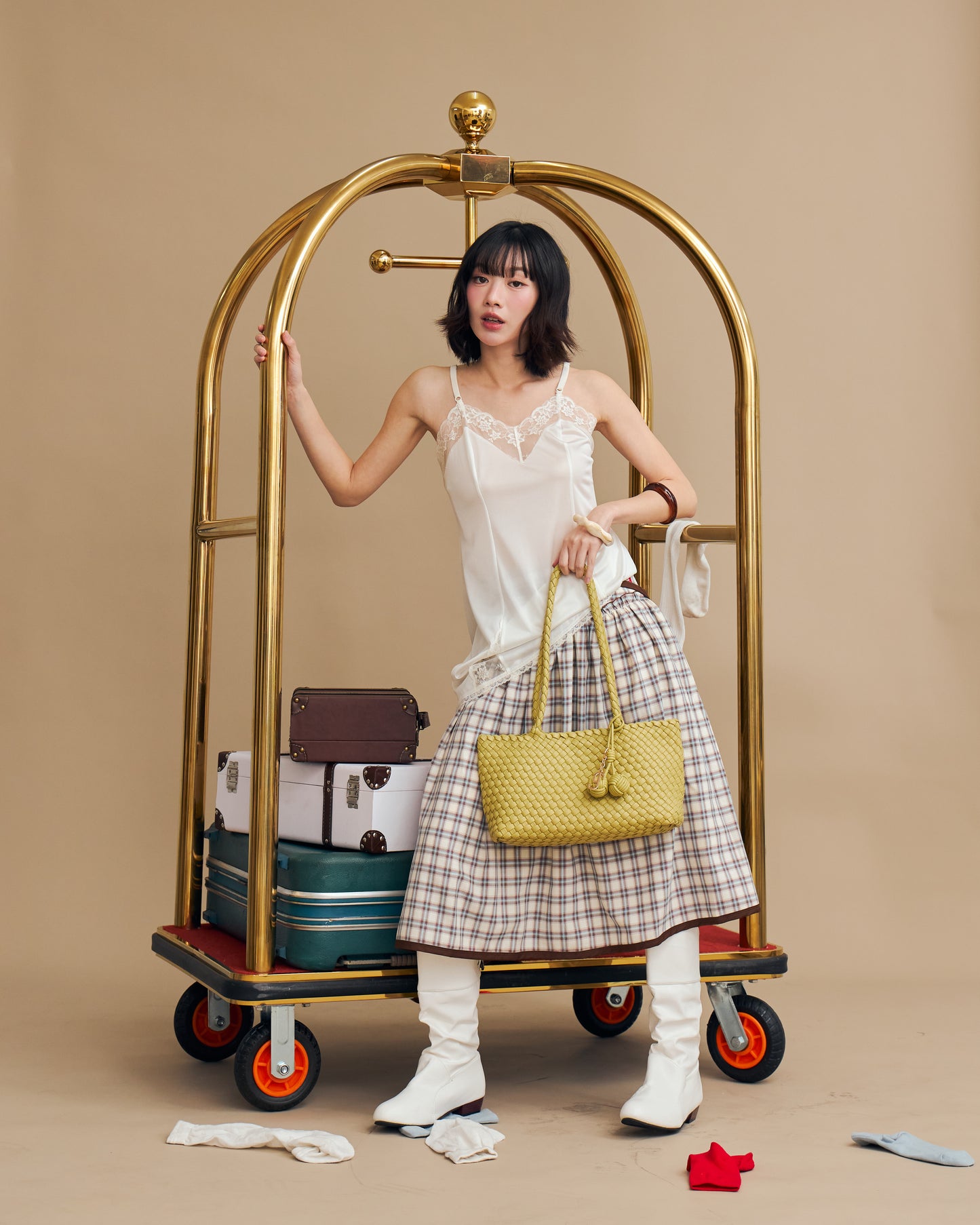 BAMBI SHOULDER BAG - PISTACHIO