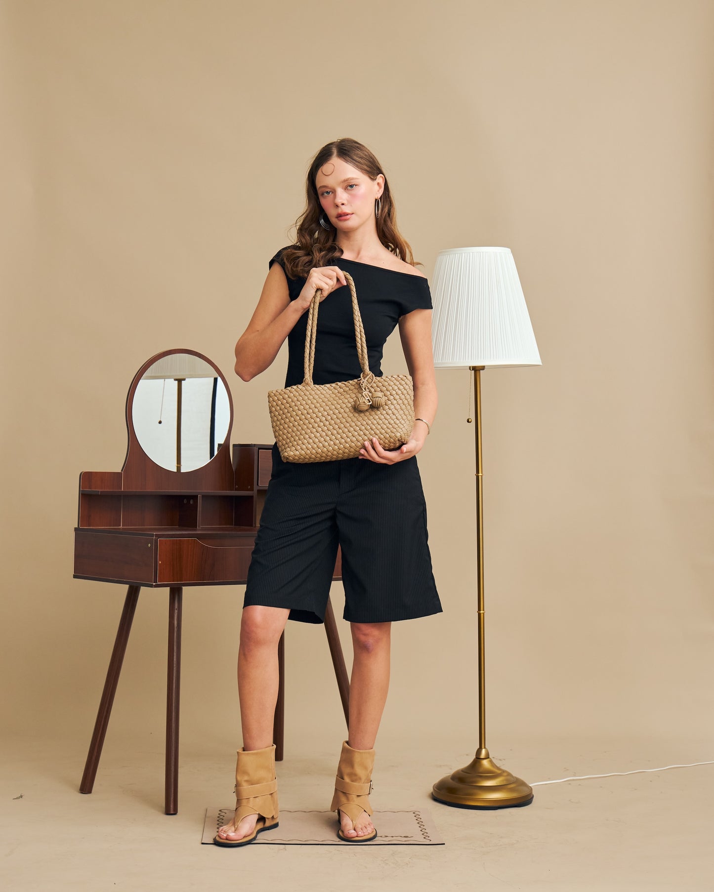 BAMBI SHOULDER BAG - TAUPE