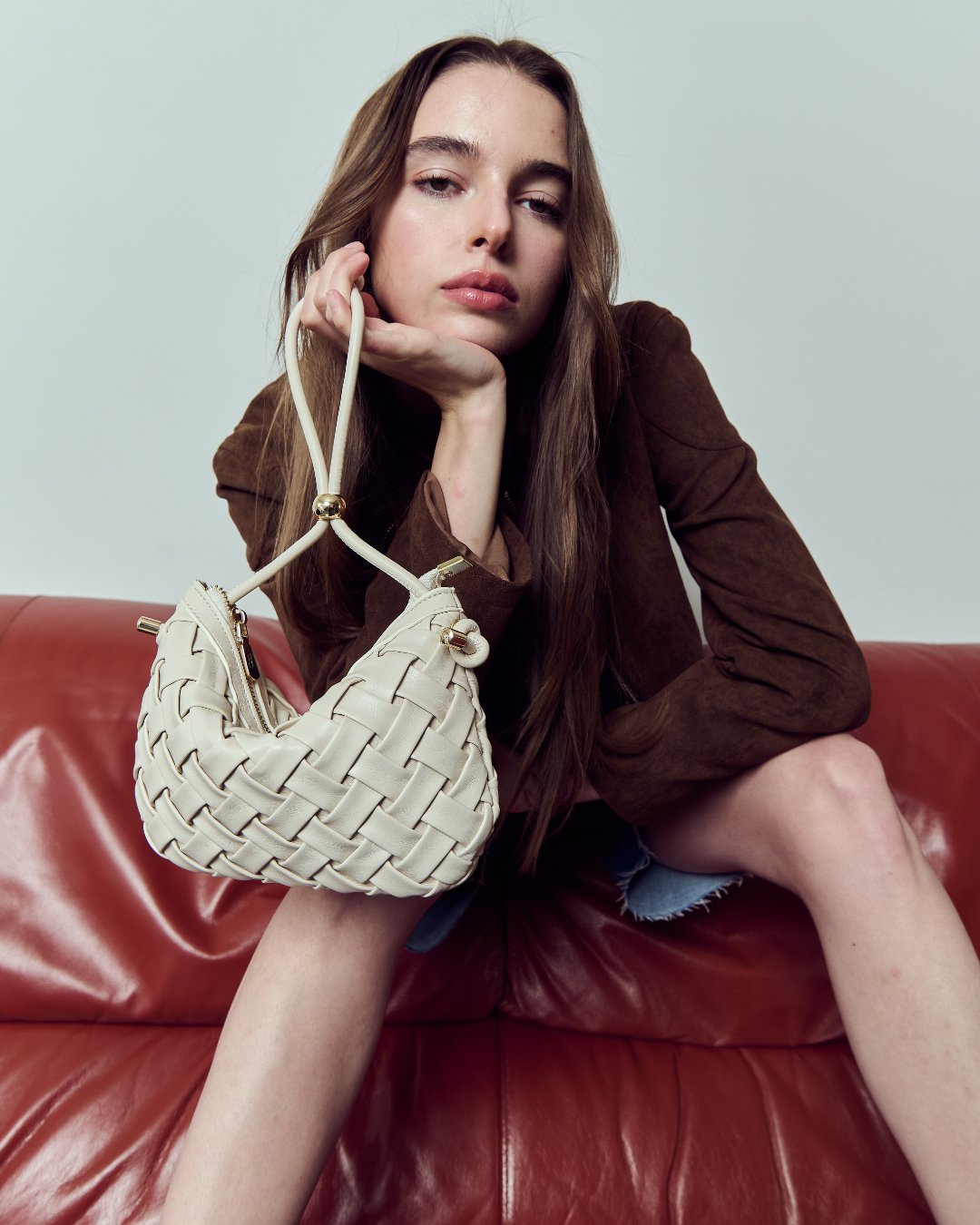 タイ発★Sugar Monday★PLEAT (プリーツ) ショルダーバッグ PLEAT MINI - BEIGE – Sugar Monday