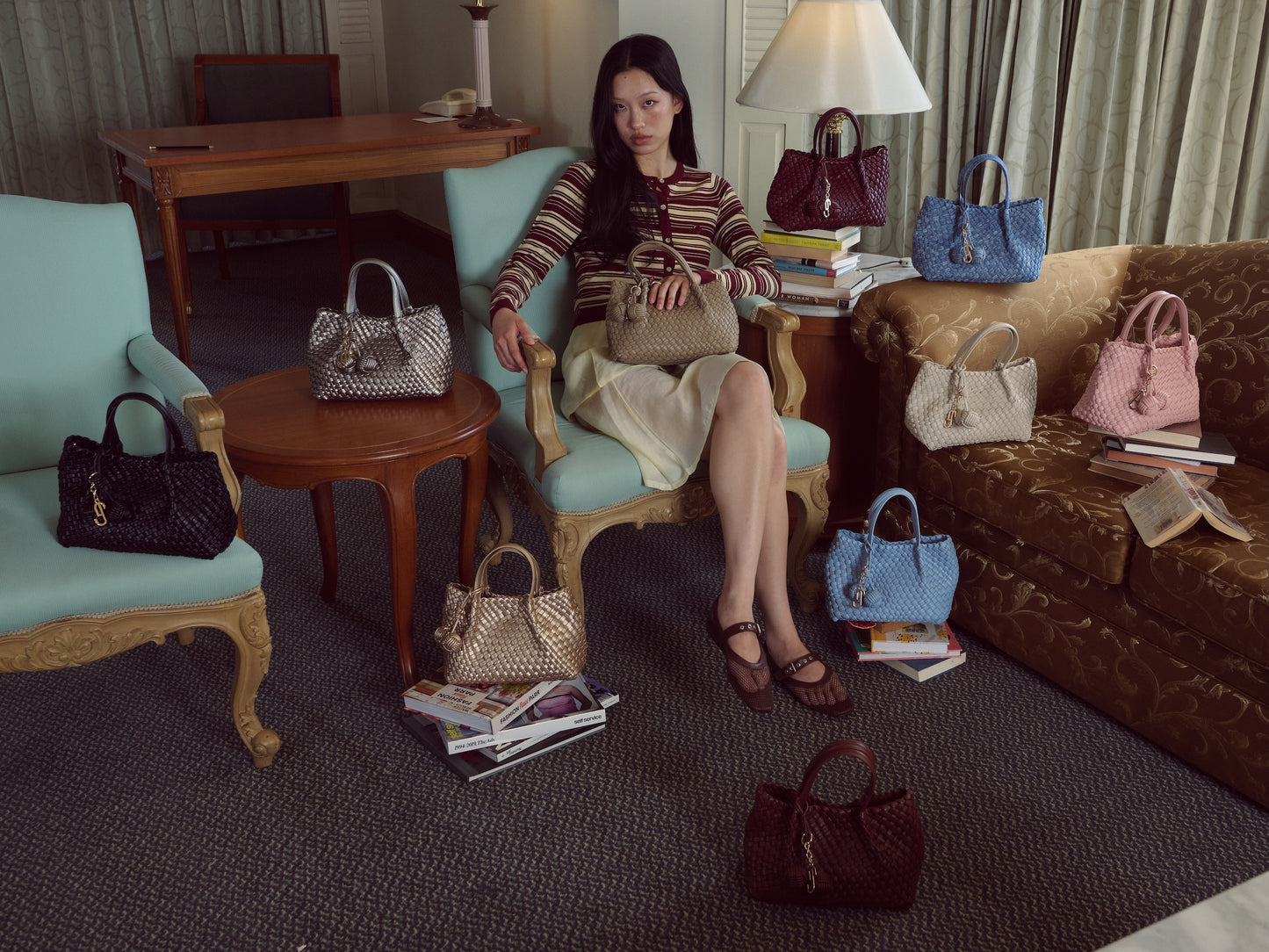 DANI HANDBAG - BURGUNDY