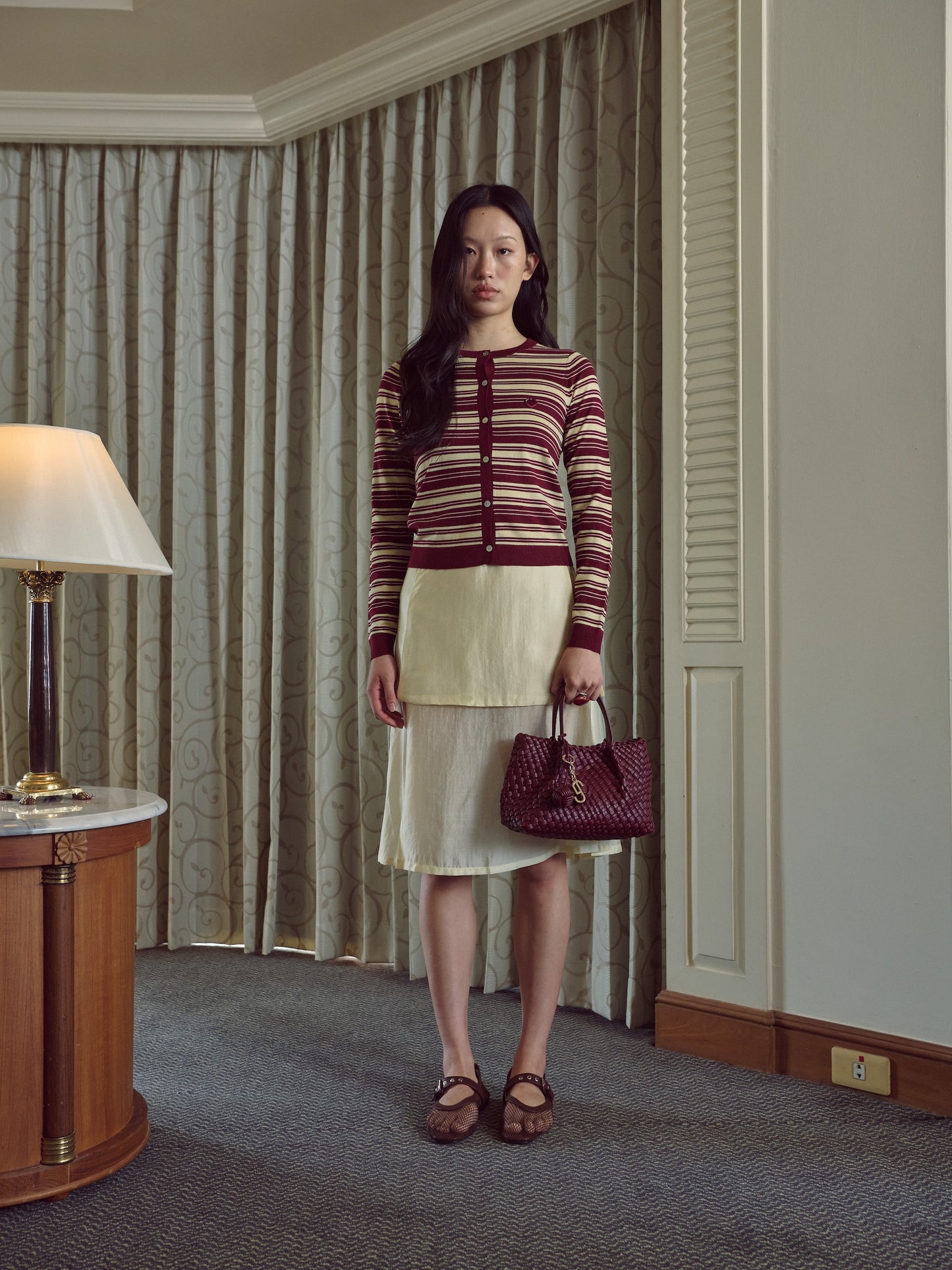 DANI HANDBAG - BURGUNDY