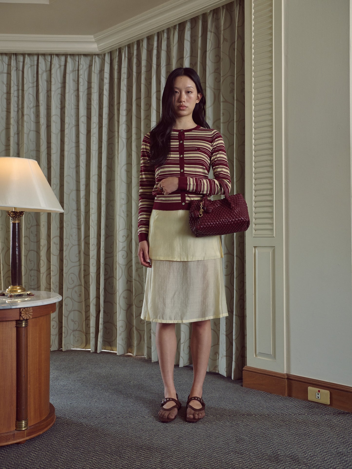 DANI HANDBAG - BURGUNDY