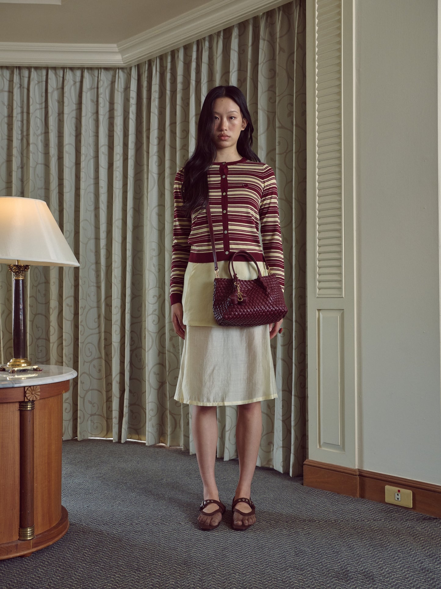 DANI HANDBAG - BURGUNDY