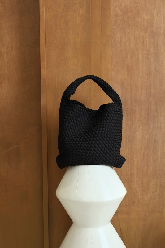 PIPER TOTE FABRIC - BLACK